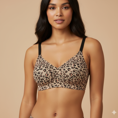 Cotton Printed Bra